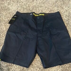 Lee Blue Flat Front Shorts Casual Style